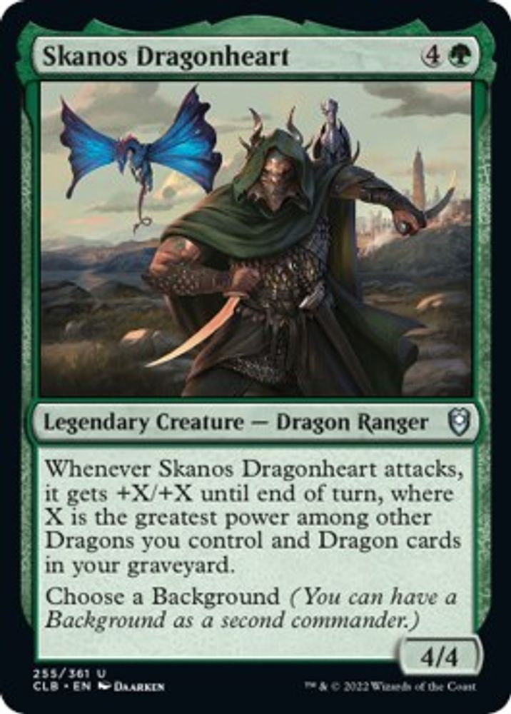 2022 Magic: The Gathering: Commander Legends: Battle for Baldur's Gate (CLB) - Skanos Dragonheart (#255, Uncommon) (, Near Mint)