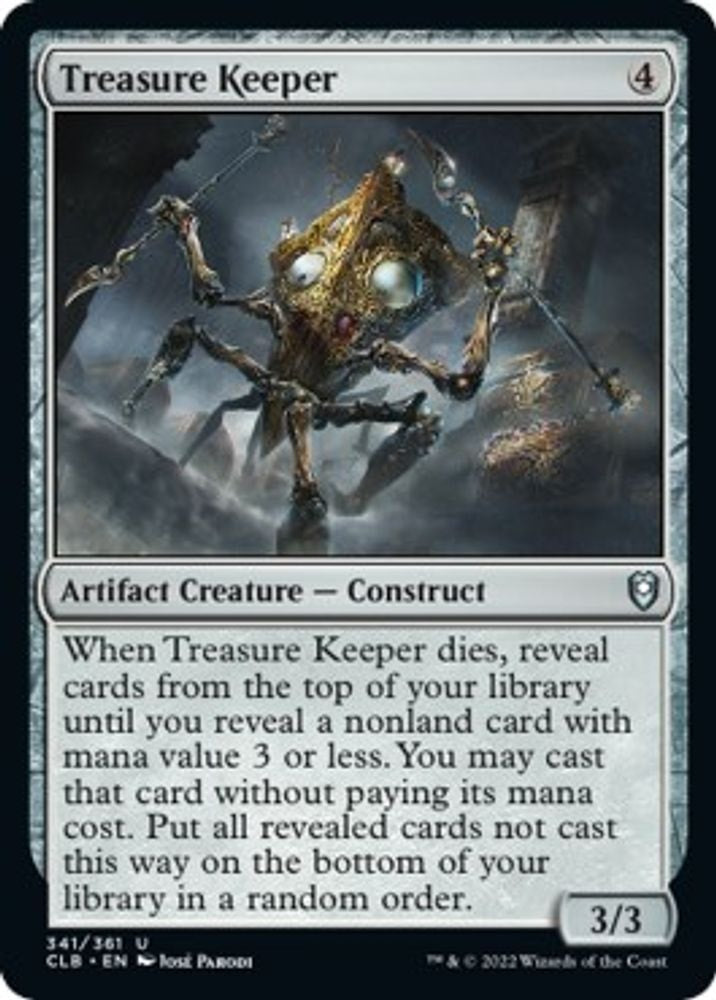 2022 Magic: The Gathering: Commander Legends: Battle for Baldur's Gate (CLB) - Treasure Keeper (#341, Uncommon) (, Near Mint)