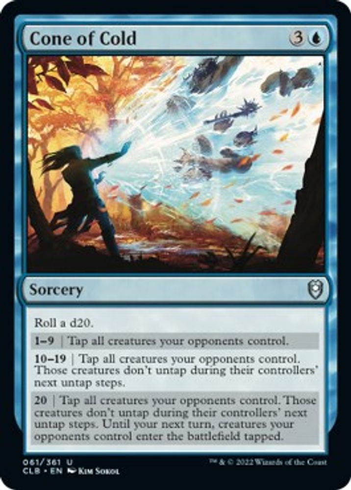 2022 Magic: The Gathering: Commander Legends: Battle for Baldur's Gate (CLB) - Cone of Cold (#61, Uncommon) (, Near Mint)