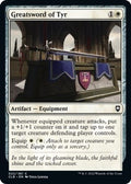 2022 Magic: The Gathering: Commander Legends: Battle for Baldur's Gate (CLB) - Greatsword of Tyr (#22, Common) (, Near Mint)