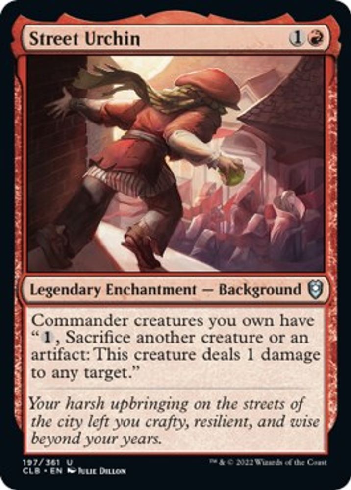 2022 Magic: The Gathering: Commander Legends: Battle for Baldur's Gate (CLB) - Street Urchin (#197, Uncommon)
