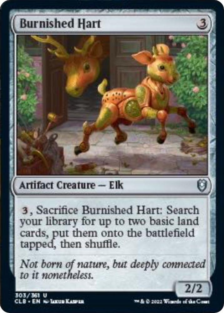 2022 Magic: The Gathering: Commander Legends: Battle for Baldur's Gate (CLB) - Burnished Hart (#303, Uncommon) (, Near Mint)