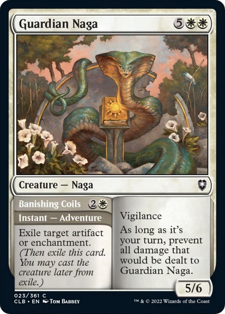 2022 Magic: The Gathering: Commander Legends: Battle for Baldur's Gate (CLB) - Guardian Naga (#23, Common) (, Near Mint)
