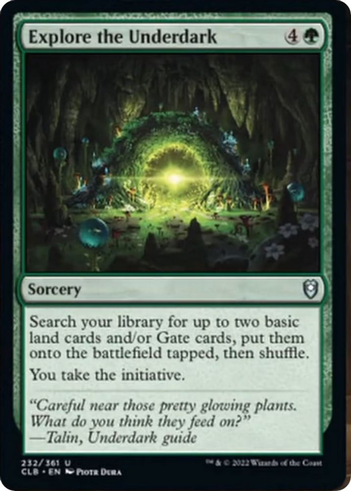 2022 Magic: The Gathering: Commander Legends: Battle for Baldur's Gate (CLB) - Explore the Underdark (#232, Uncommon) (, Near Mint)