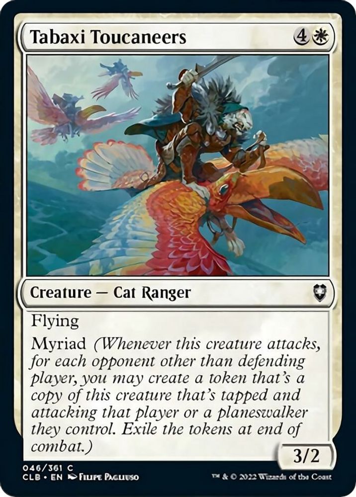 2022 Magic: The Gathering: Commander Legends: Battle for Baldur's Gate (CLB) - Tabaxi Toucaneers (#46, Common) (, Near Mint)