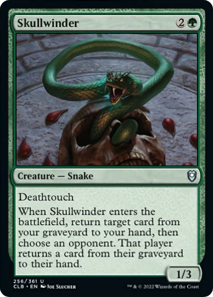 2022 Magic: The Gathering: Commander Legends: Battle for Baldur's Gate (CLB) - Skullwinder (#256, Uncommon) (, Near Mint)