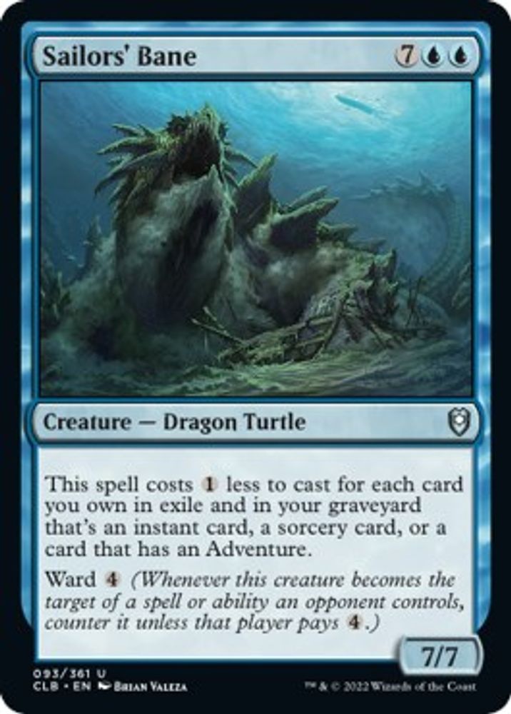 2022 Magic: The Gathering: Commander Legends: Battle for Baldur's Gate (CLB) - Sailors Bane (#93, Uncommon)
