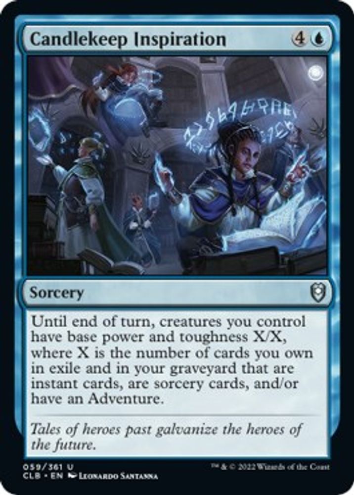 2022 Magic: The Gathering: Commander Legends: Battle for Baldur's Gate (CLB) - Candlekeep Inspiration (#59, Uncommon) (, Near Mint)