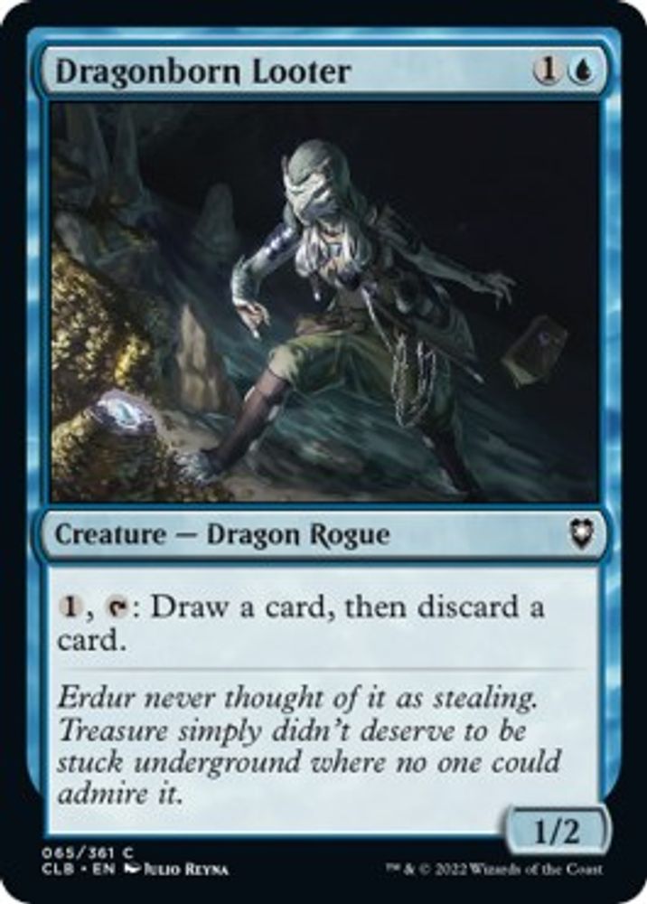 2022 Magic: The Gathering: Commander Legends: Battle for Baldur's Gate (CLB) - Dragonborn Looter (#65, Common) (, Near Mint)