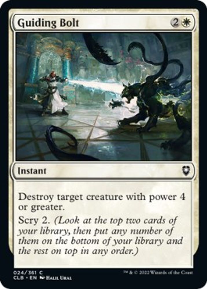 2022 Magic: The Gathering: Commander Legends: Battle for Baldur's Gate (CLB) - Guiding Bolt (#24, Common) (, Near Mint)