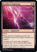2022 Magic: The Gathering: Commander Legends: Battle for Baldur's Gate (CLB) - Javelin of Lightning (#185, Common) (, Near Mint)