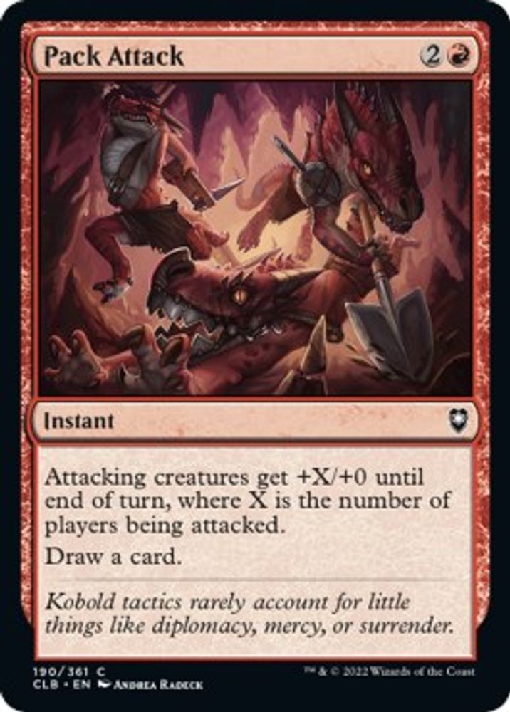 2022 Magic: The Gathering: Commander Legends: Battle for Baldur's Gate (CLB) - Pack Attack (#190, Common) (, Near Mint)