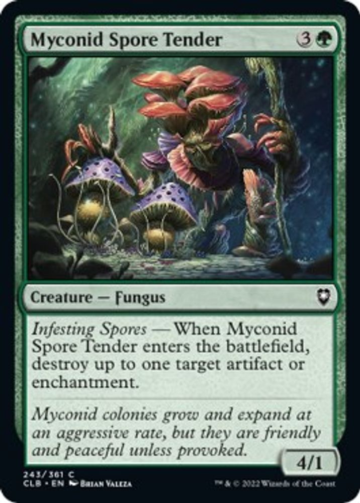 2022 Magic: The Gathering: Commander Legends: Battle for Baldur's Gate (CLB) - Myconid Spore Tender (#243, Common) (, Near Mint)