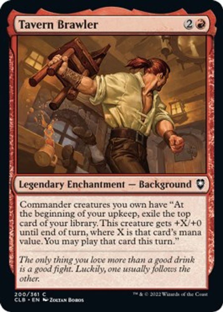 2022 Magic: The Gathering: Commander Legends: Battle for Baldur's Gate (CLB) - Tavern Brawler (#200, Common) (, Near Mint)