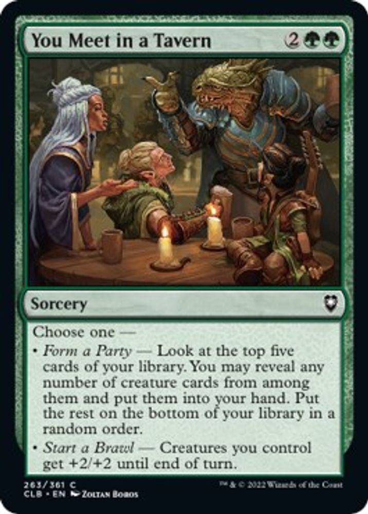 2022 Magic: The Gathering: Commander Legends: Battle for Baldur's Gate (CLB) - You Meet in a Tavern (#263, Common) (, Near Mint)