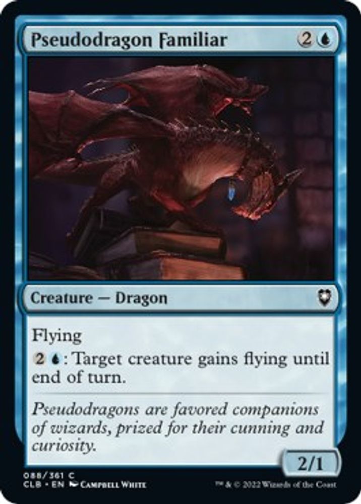 2022 Magic: The Gathering: Commander Legends: Battle for Baldur's Gate (CLB) - Pseudodragon Familiar (#88, Common) (, Near Mint)