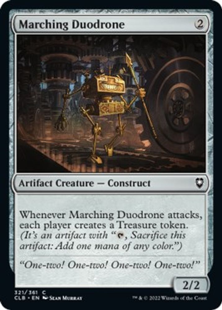 2022 Magic: The Gathering: Commander Legends: Battle for Baldur's Gate (CLB) - Marching Duodrone (#321, Common) (, Near Mint)