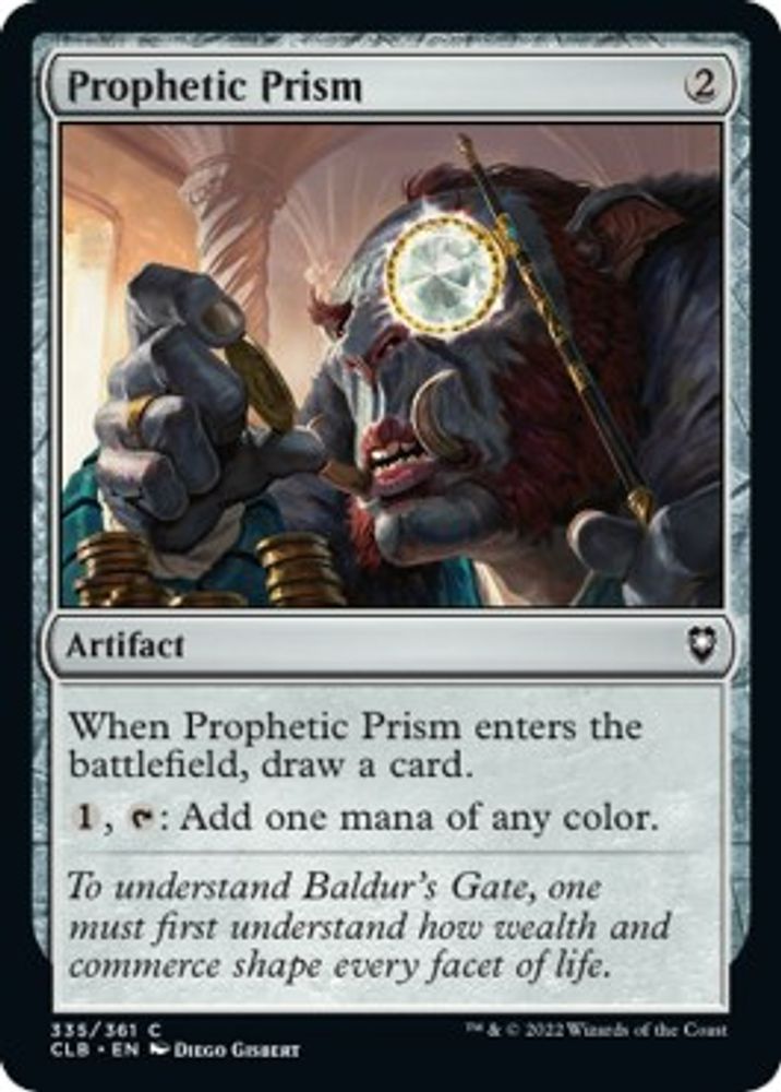 2022 Magic: The Gathering: Commander Legends: Battle for Baldur's Gate (CLB) - Prophetic Prism (#335, Common) (, Near Mint)