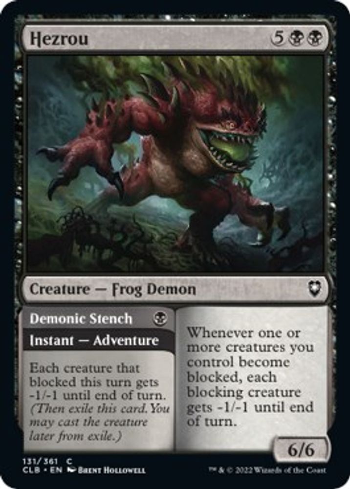 2022 Magic: The Gathering: Commander Legends: Battle for Baldur's Gate (CLB) - Hezrou (#131, Common) (, Near Mint)