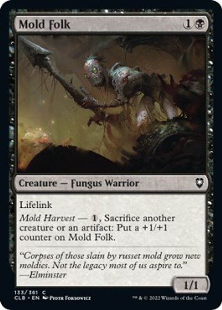 2022 Magic: The Gathering: Commander Legends: Battle for Baldur's Gate (CLB) - Mold Folk (#133, Common) (, Near Mint)