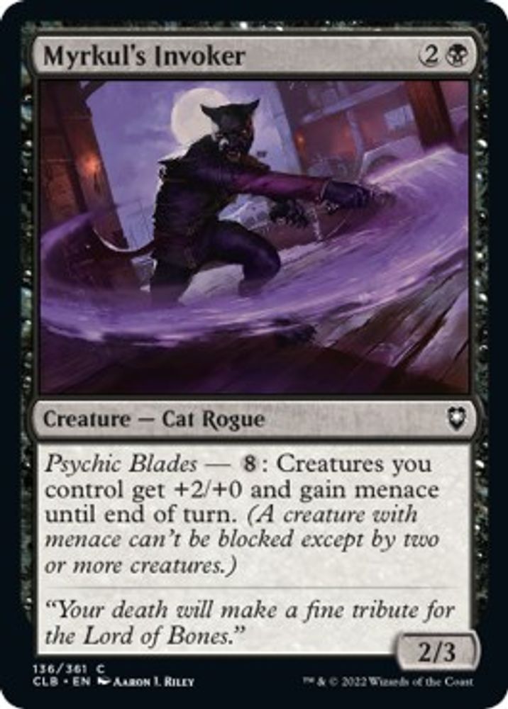 2022 Magic: The Gathering: Commander Legends: Battle for Baldur's Gate (CLB) - Myrkuls Invoker (#136, Common) (, Near Mint)
