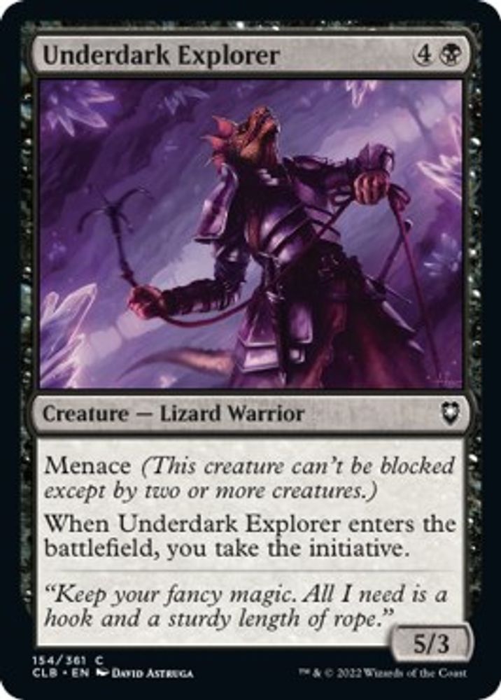 2022 Magic: The Gathering: Commander Legends: Battle for Baldur's Gate (CLB) - Underdark Explorer (#154, Common) (, Near Mint)