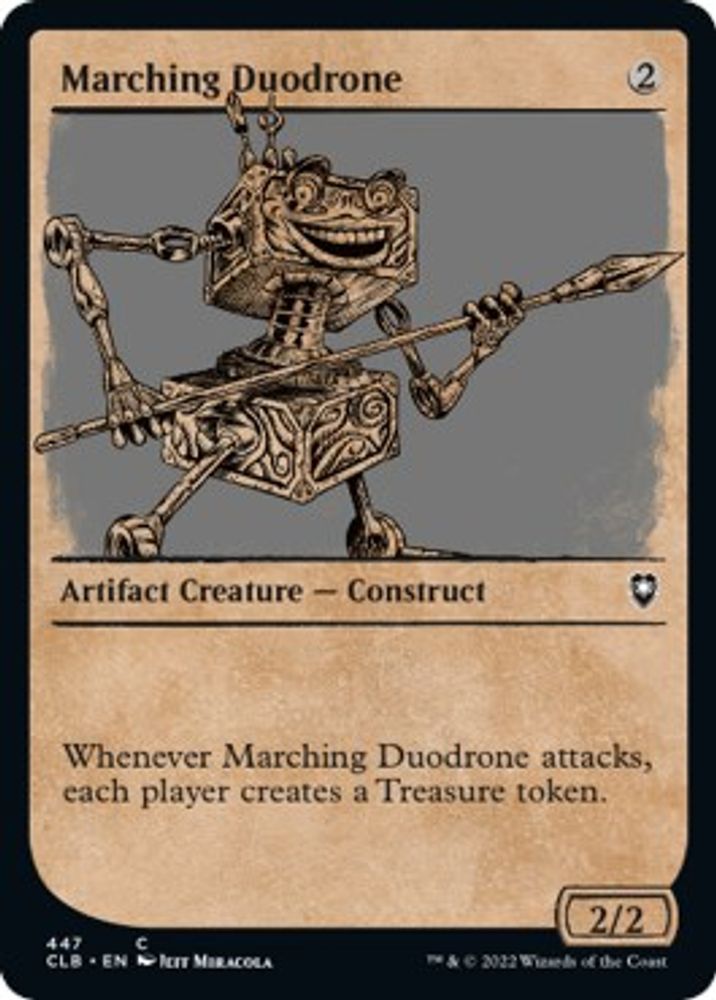 2022 Magic: The Gathering: Commander Legends: Battle for Baldur's Gate (CLB) - Marching Duodrone Showcase (#447, Common) (, Near Mint)