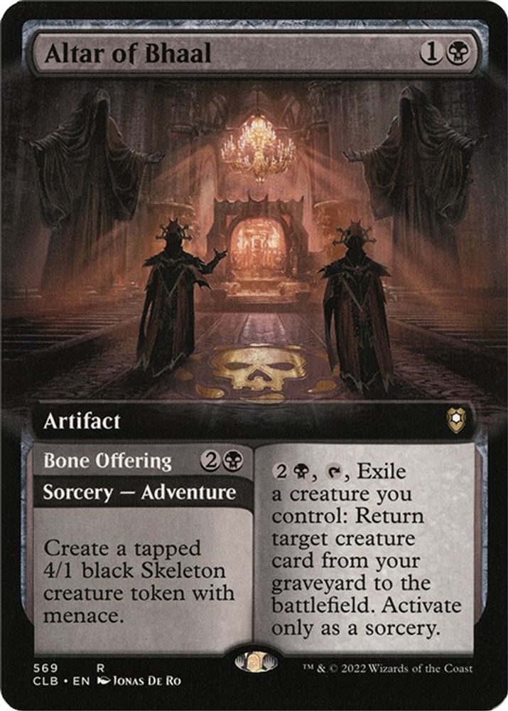 2022 Magic: The Gathering: Commander Legends: Battle for Baldur's Gate (CLB) - Altar of Bhaal Extended Art (#569, Rare) (, Near Mint)