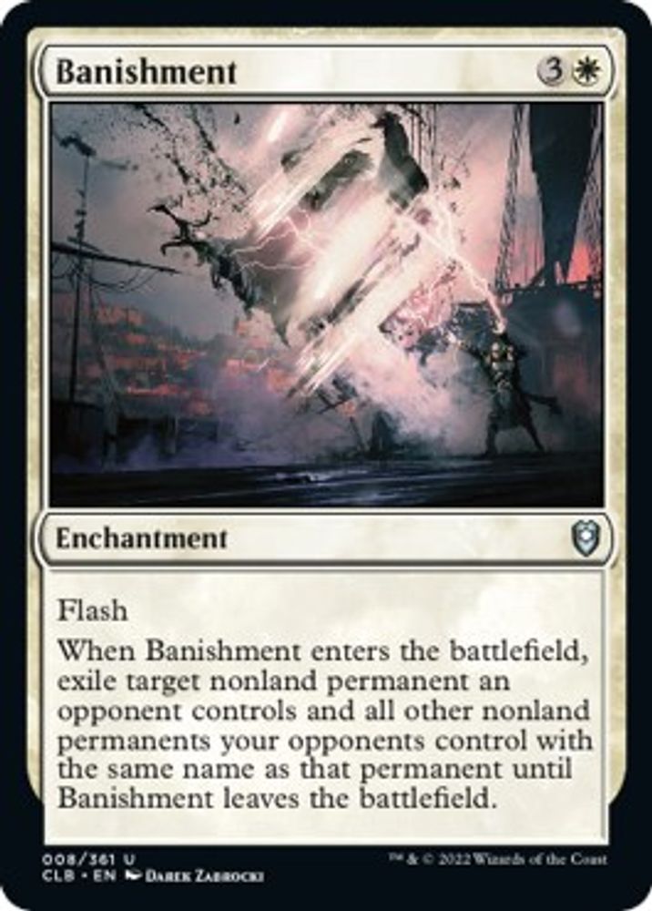 2022 Magic: The Gathering: Commander Legends: Battle for Baldur's Gate (CLB) - Banishment (#8, Uncommon) (, Near Mint)