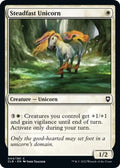 2022 Magic: The Gathering: Commander Legends: Battle for Baldur's Gate (CLB) - Steadfast Unicorn (#44, Common) (, Near Mint)