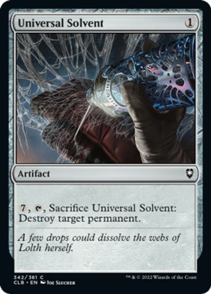 2022 Magic: The Gathering: Commander Legends: Battle for Baldur's Gate (CLB) - Universal Solvent (#342, Common) (, Near Mint)