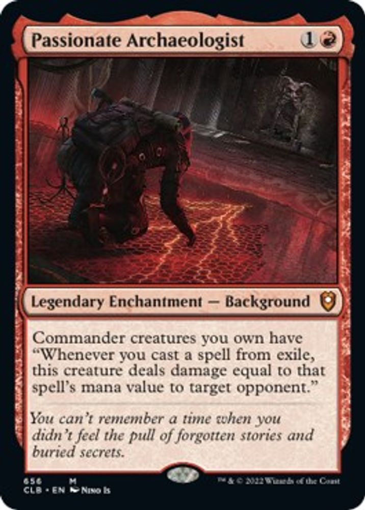 2022 Magic: The Gathering: Commander Legends: Battle for Baldur's Gate (CLB) - Passionate Archaeologist (#656, Mythic Rare) (Foil, Near Mint)