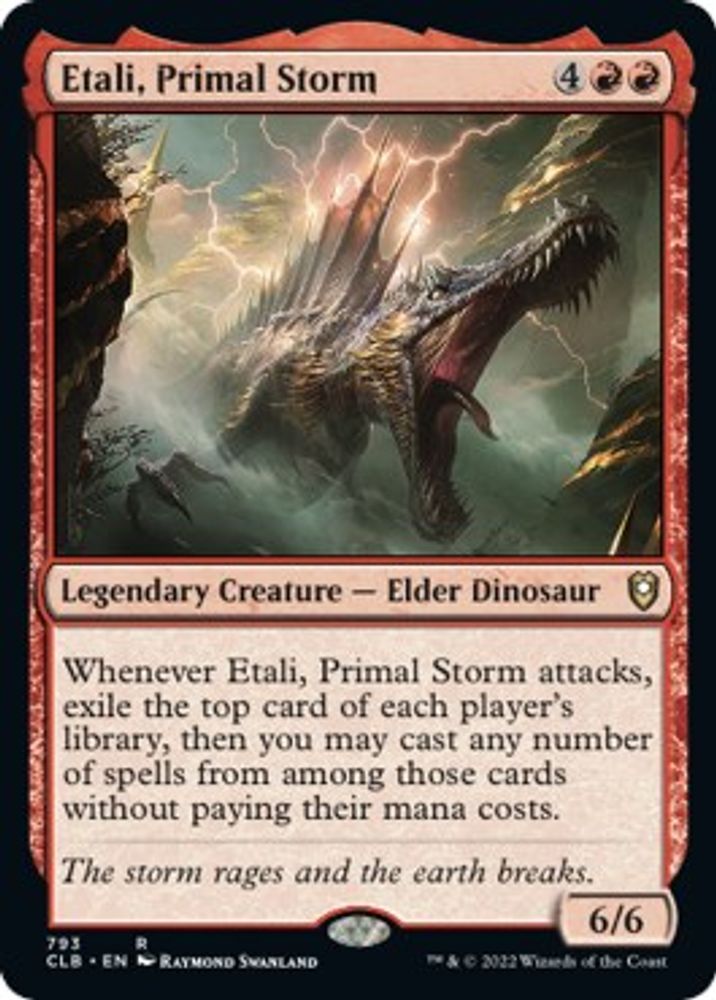 2022 Magic: The Gathering: Commander Legends: Battle for Baldur's Gate (CLB) - Etali Primal Storm (#793, Rare) (, Near Mint)