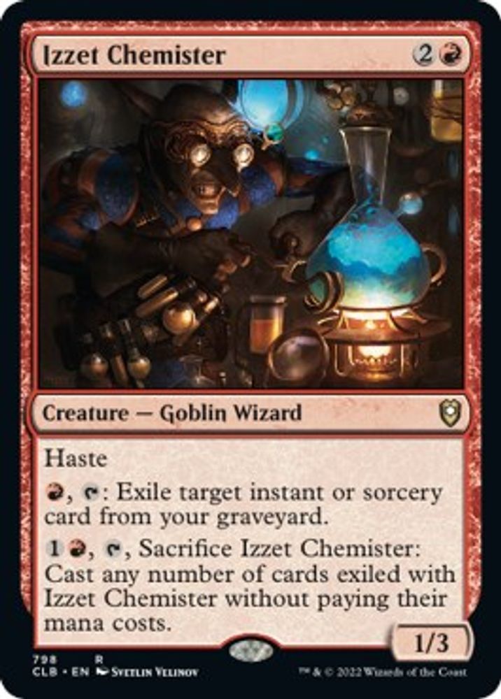 2022 Magic: The Gathering: Commander Legends: Battle for Baldur's Gate (CLB) - Izzet Chemister (#798, Rare) (, Near Mint)