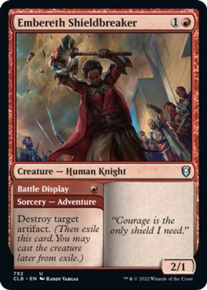 2022 Magic: The Gathering: Commander Legends: Battle for Baldur's Gate (CLB) - Embereth Shieldbreaker (#792, Uncommon) (, Near Mint)