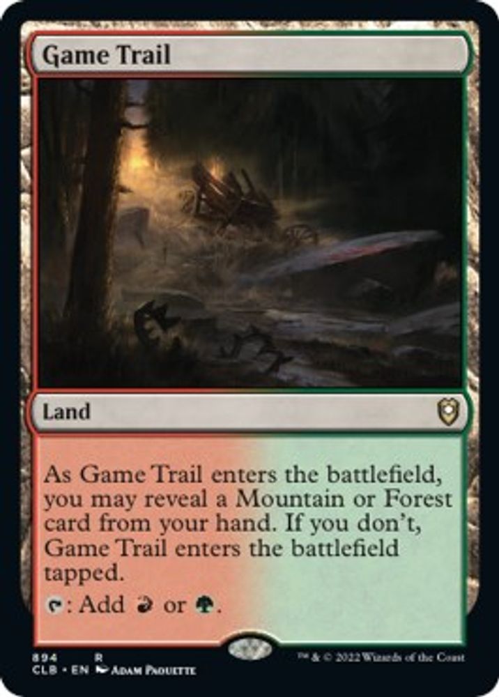 2022 Magic: The Gathering: Commander Legends: Battle for Baldur's Gate (CLB) - Game Trail (#894, Rare) (, Near Mint)