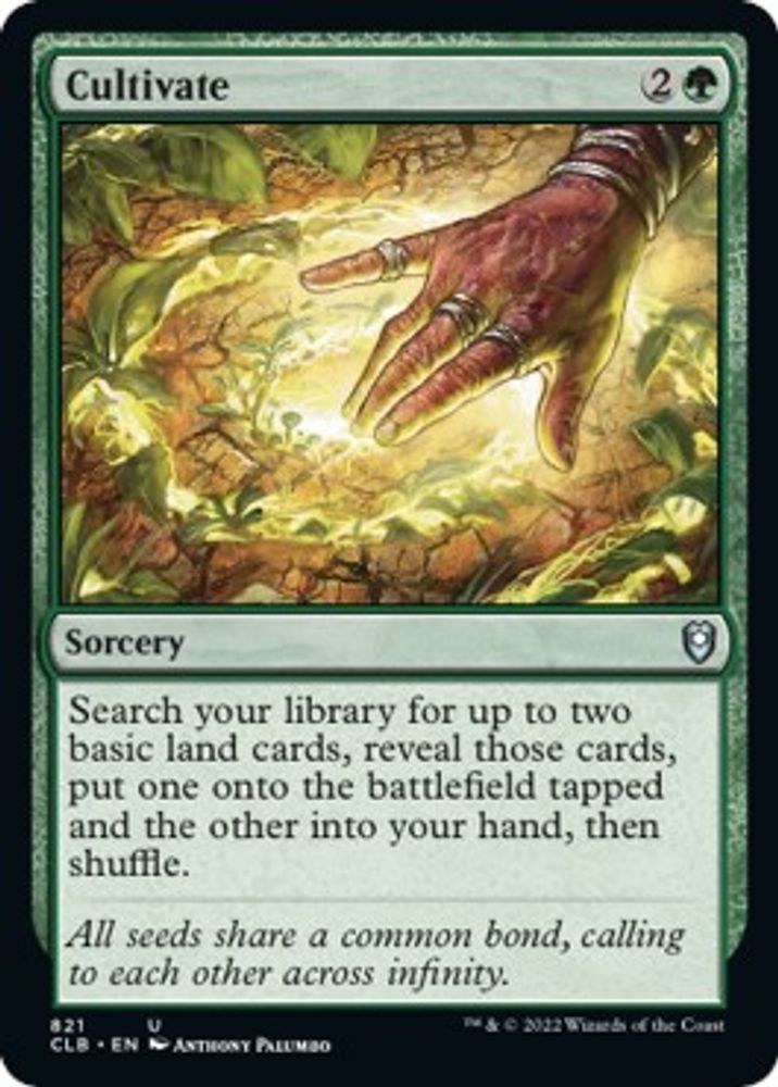 2022 Magic: The Gathering: Commander Legends: Battle for Baldur's Gate (CLB) - Cultivate (#821, Uncommon) (, Near Mint)