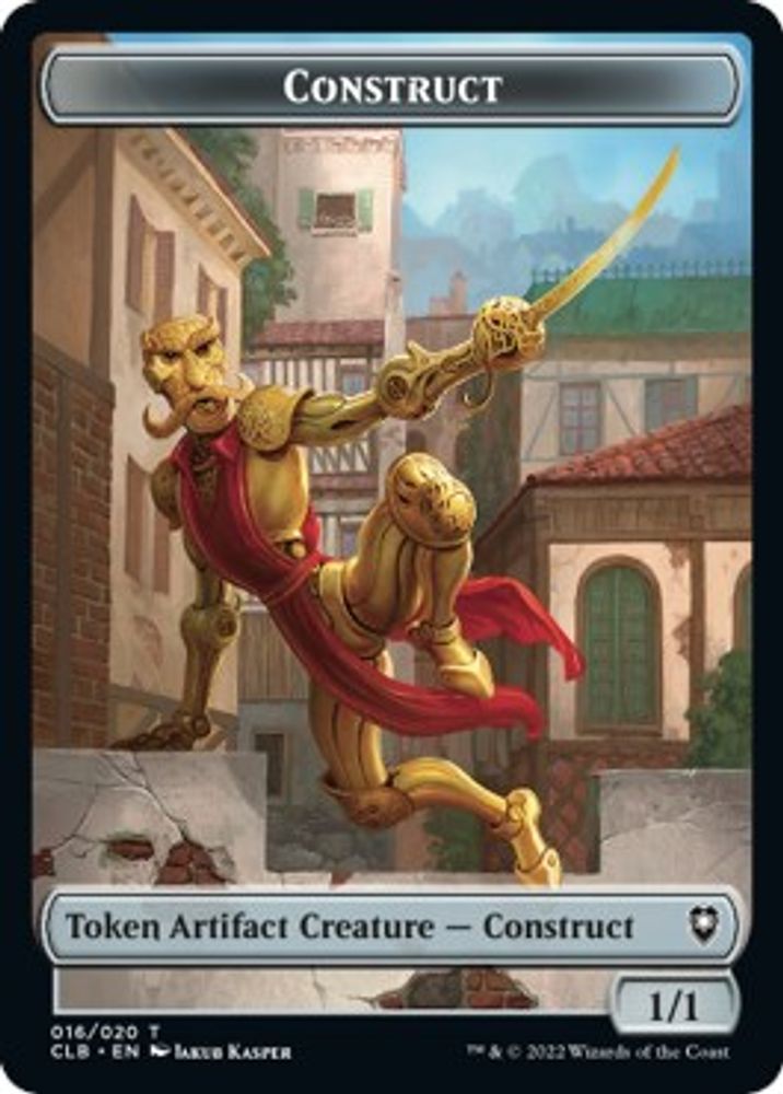 2022 Magic: The Gathering: Commander Legends: Battle for Baldur's Gate (CLB) - Construct Token (#16, T) (, Near Mint)