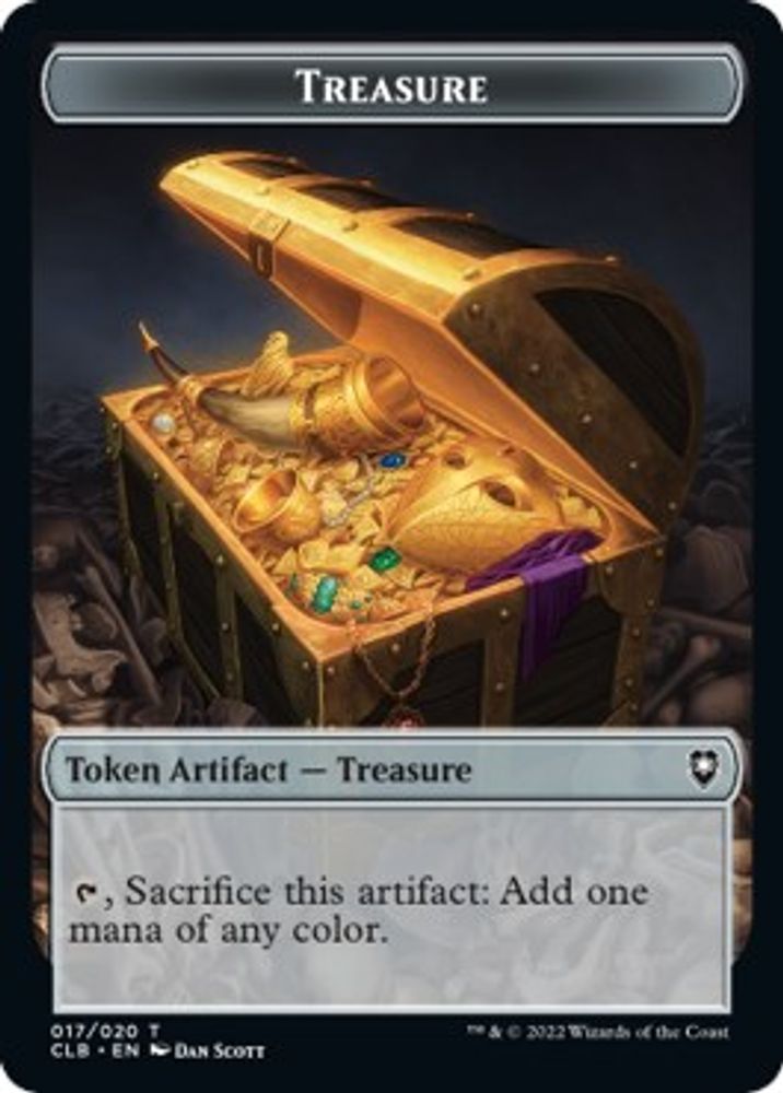 2022 Magic: The Gathering: Commander Legends: Battle for Baldur's Gate (CLB) - Treasure Token (#17, T) (, Near Mint)