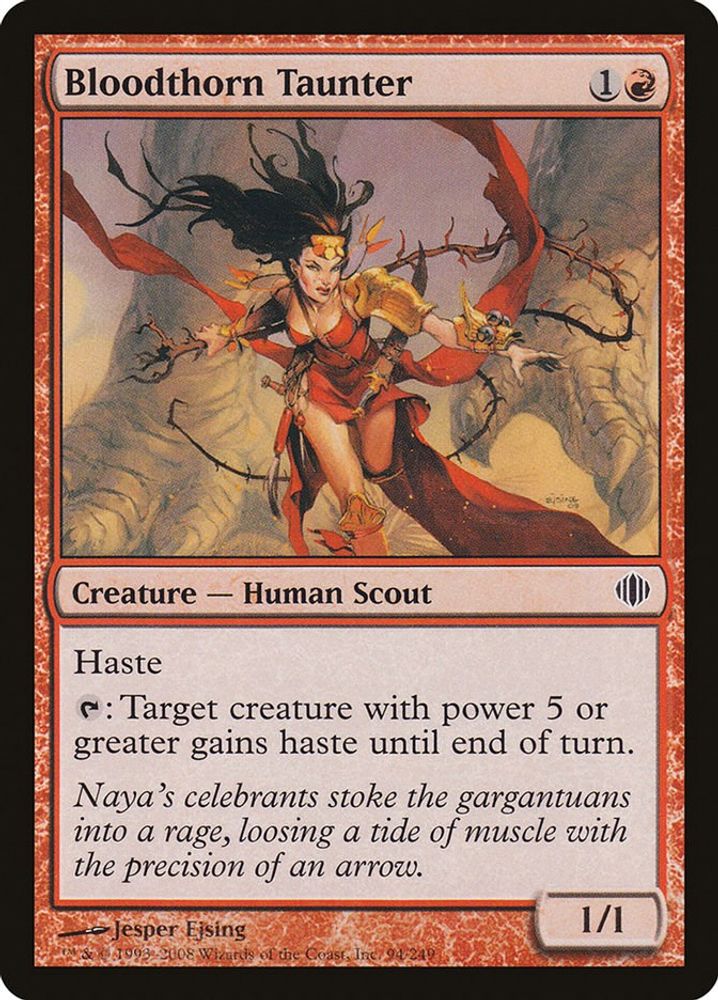 2008 Magic: The Gathering: Shards of Alara (ALA) - Bloodthorn Taunter (#94, Common) (, Near Mint)