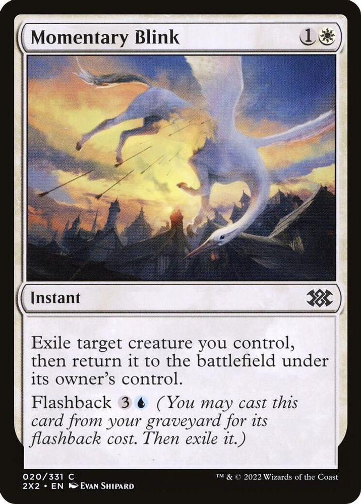 2022 Magic: The Gathering: Double Masters 2022 (2X2) - Momentary Blink (#20, Common) (, Near Mint)