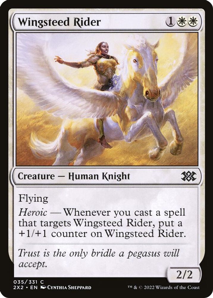 2022 Magic: The Gathering: Double Masters 2022 (2X2) - Wingsteed Rider (#35, Common) (, Near Mint)