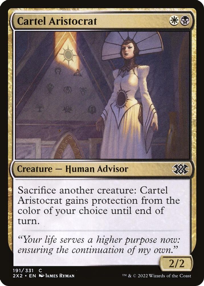 2022 Magic: The Gathering: Double Masters 2022 (2X2) - Cartel Aristocrat (#191, Common) (, Near Mint)