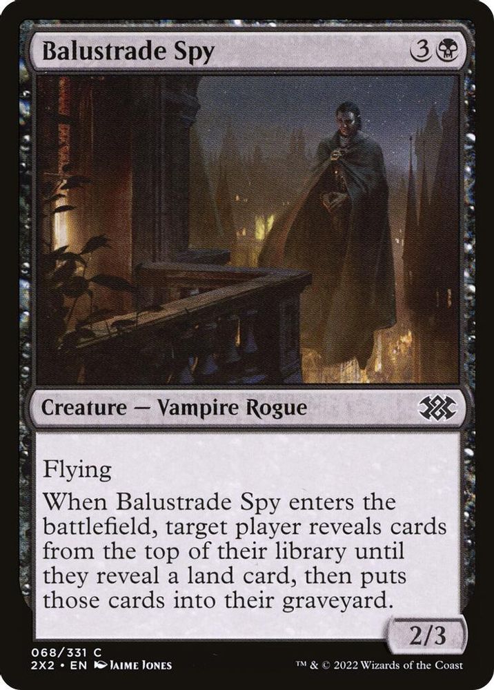2022 Magic: The Gathering: Double Masters 2022 (2X2) - Balustrade Spy (#68, Common) (, Near Mint)
