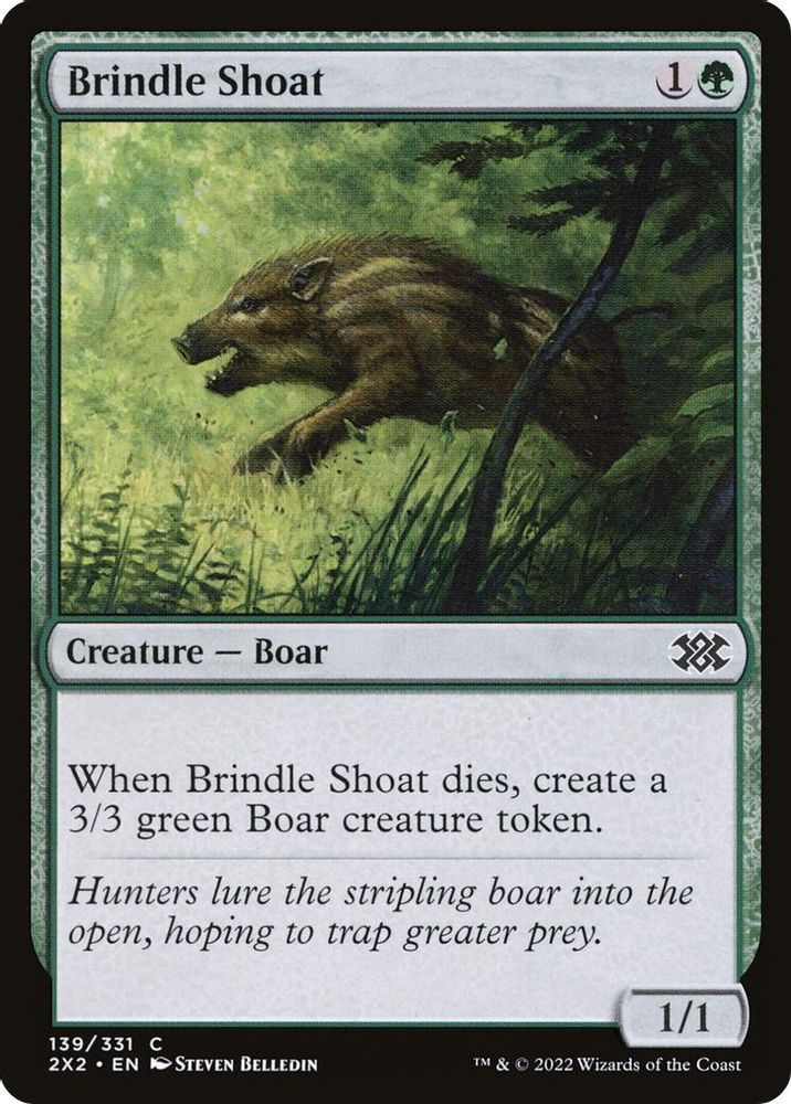 2022 Magic: The Gathering: Double Masters 2022 (2X2) - Brindle Shoat (#139, Common) (, Near Mint)