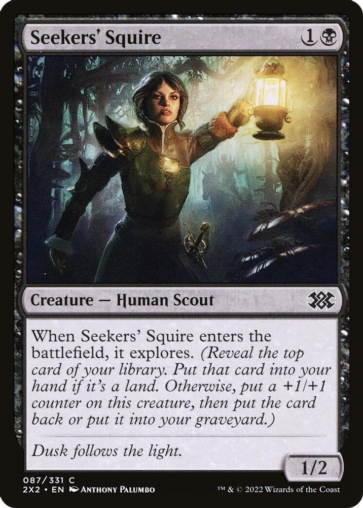 2022 Magic: The Gathering: Double Masters 2022 (2X2) - Seekers Squire (#87, Common) (, Near Mint)