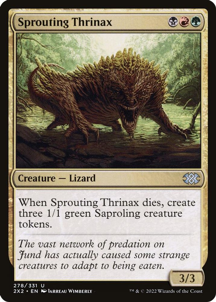 2022 Magic: The Gathering: Double Masters 2022 (2X2) - Sprouting Thrinax (#278, Uncommon) (, Near Mint)