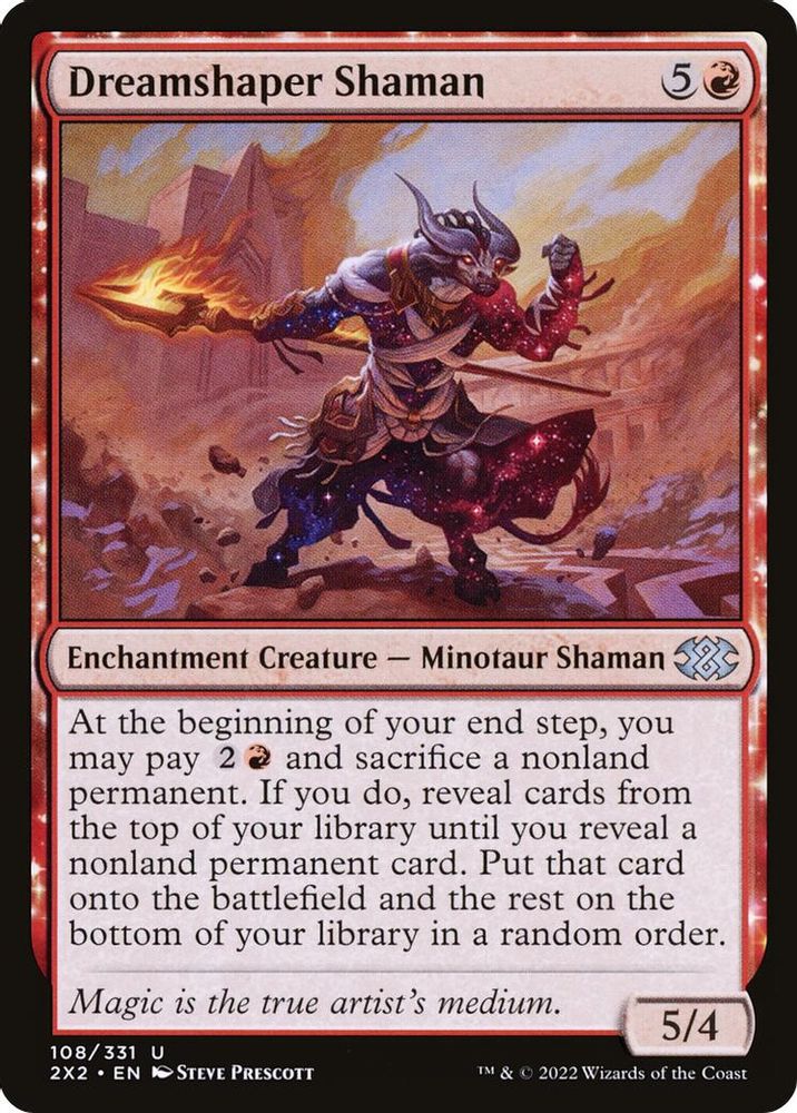 2022 Magic: The Gathering: Double Masters 2022 (2X2) - Dreamshaper Shaman (#108, Uncommon) (, Near Mint)