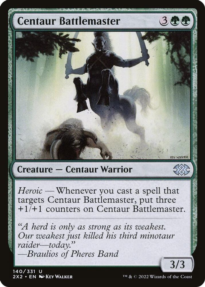 2022 Magic: The Gathering: Double Masters 2022 (2X2) - Centaur Battlemaster (#140, Uncommon) (, Near Mint)