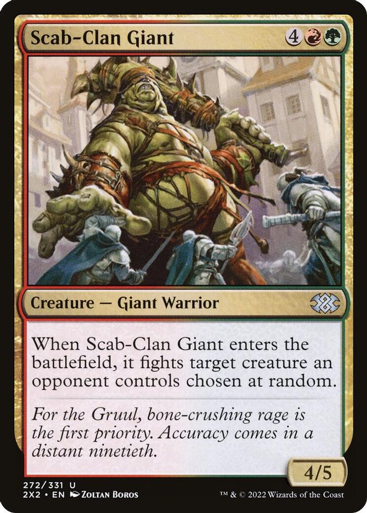 2022 Magic: The Gathering: Double Masters 2022 (2X2) - Scab Clan Giant (#272, Uncommon) (, Near Mint)